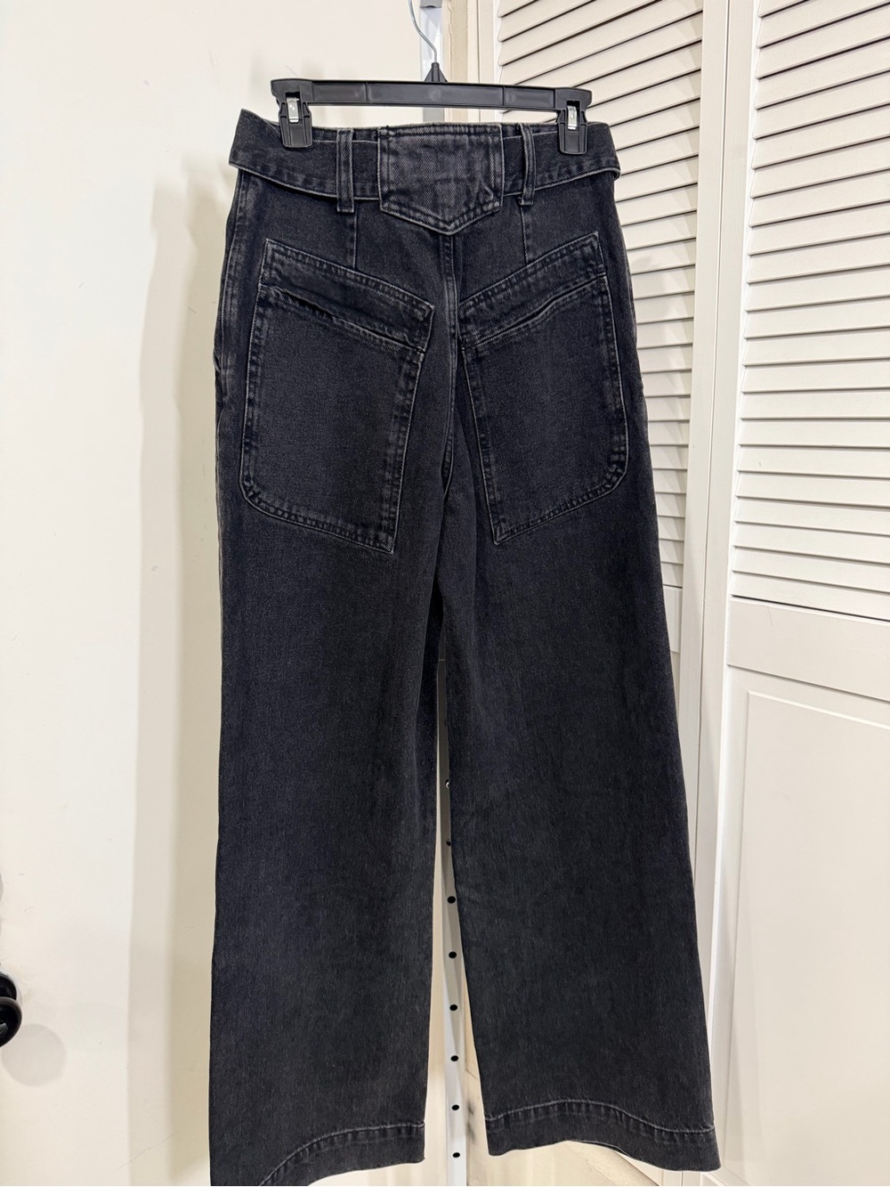 Zara Black Washed wide leg NWOT - Picture 6 of 6